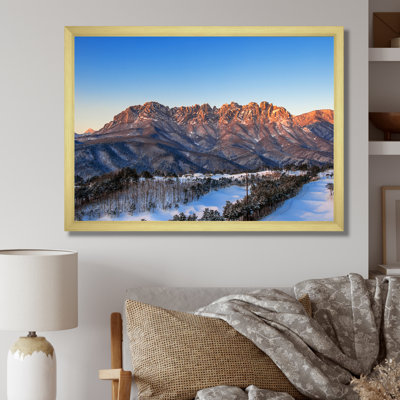 Hiver, montagnes Rocheuses, Corée du Sud sur toile