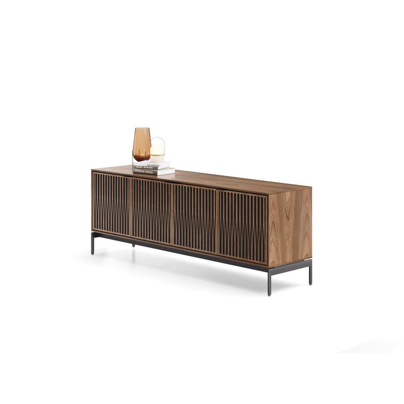 Elements - Cabinet with Console Base - Tune Door, Natural Walnut
