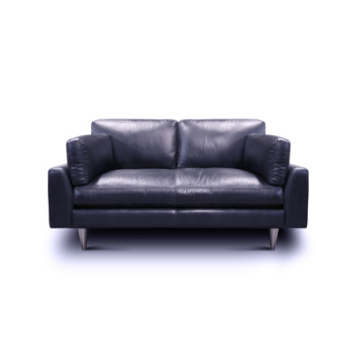 Causeuse en cuir véritable Albertdine