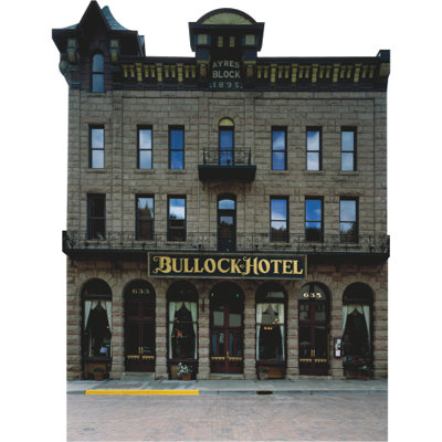 H13735 Mortwood Town Bullock Hotel Casino Dakota 1895 Découpe en carton debout
