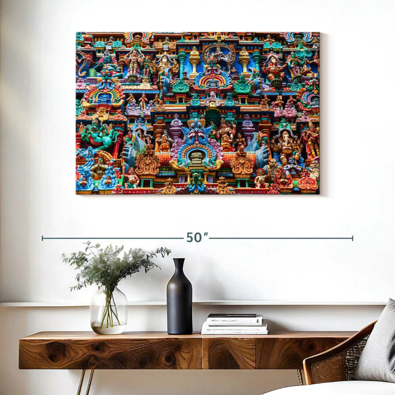 Adella Ornate Meenakshi Amman Temple, 26" H x 39" W