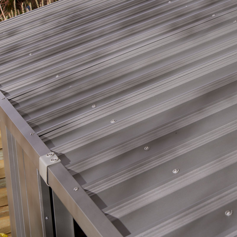 Rowlinson Brentvale Premium Apex Metal Shed, 10 x 10 ft