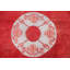 Tapis oriental rouge Jadrien Gabbeh Kashkoli noué à la main 5 x 8