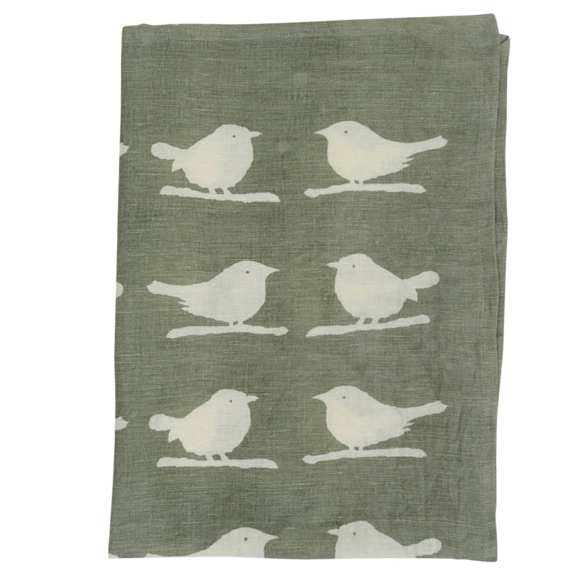 Torchon Birdie, Gris / naturel