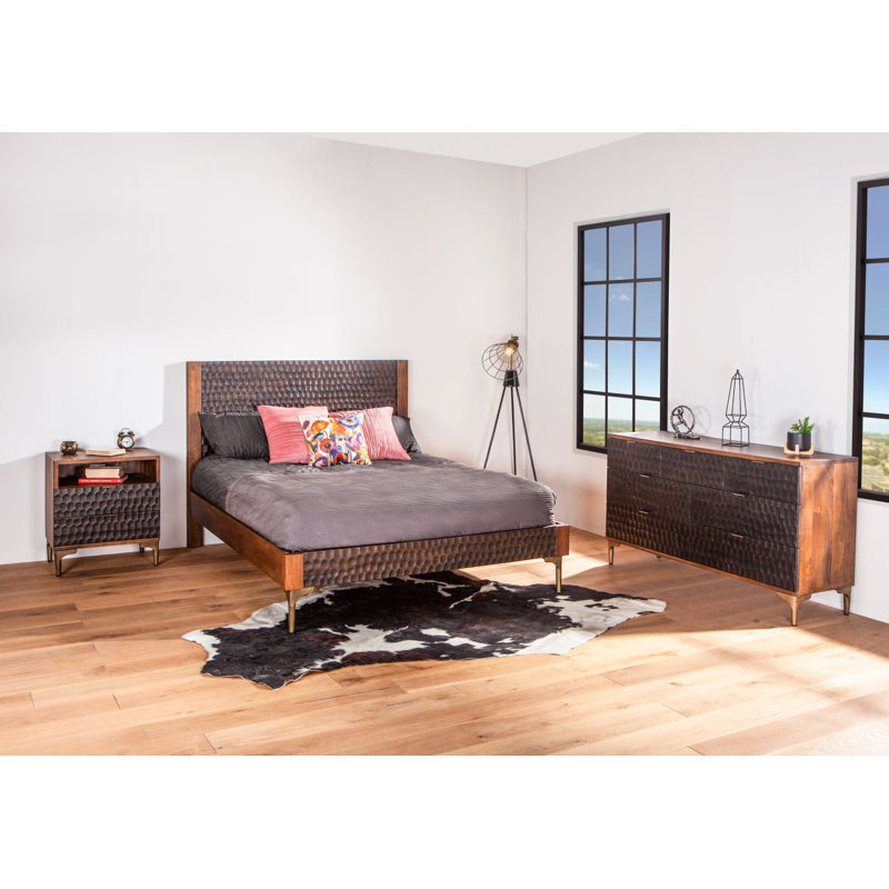 Ilford Solid Wood Bed, King