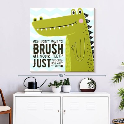 «Brush Dino», impression sur toile