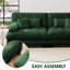 Canapé-lit 94,4 po pour salon, canapé 2 places, canapé causeuse avec 2 coussins lombaires et 2 coussins décoratifs pour petit espace, appartement-839524404