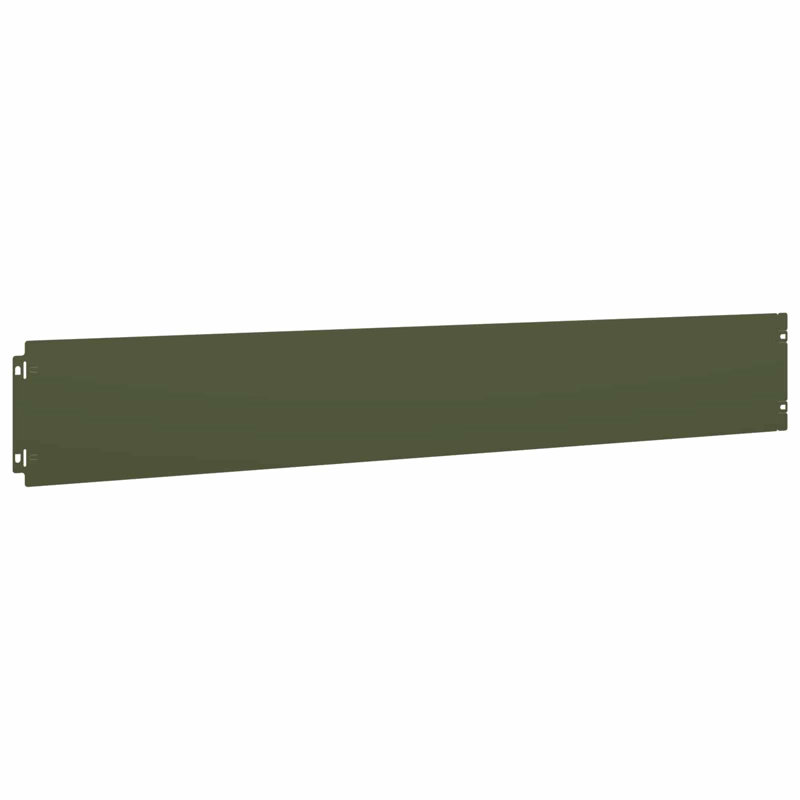 15 cm H x 103 cm W Steel Lawn Edging Fencing with 30 Panel(s) Included, Olive Green