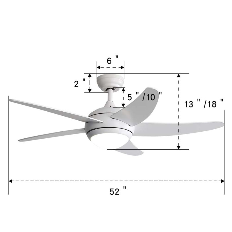 Cheryl-Ann Ceiling Fan with LED Lights