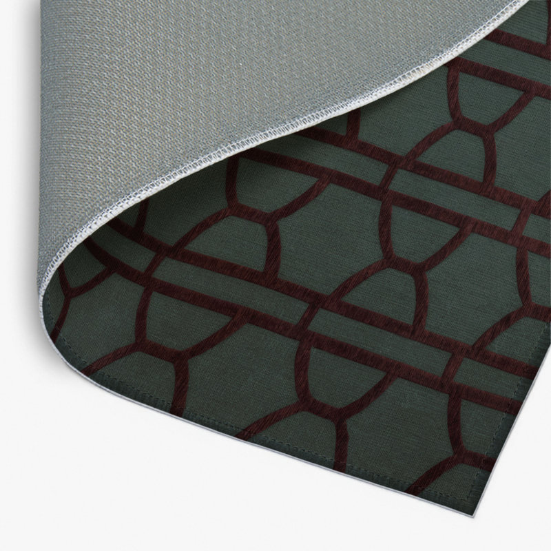 Tapis gris intérieur et extérieur Trellis, Rectangulaire 8 pi x 10 pi