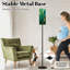 Lampe sur pied luxueuse art feuilles tropicales lignes bleues et vertes à intensité variable moderne avec télécommande et pédale abat-jour abat-jour haut lampadaire pour salon chambre bureau
