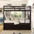 Feola Kids Twin Over Twin Bunk Bed with Trundle with Drawers-1933482207
