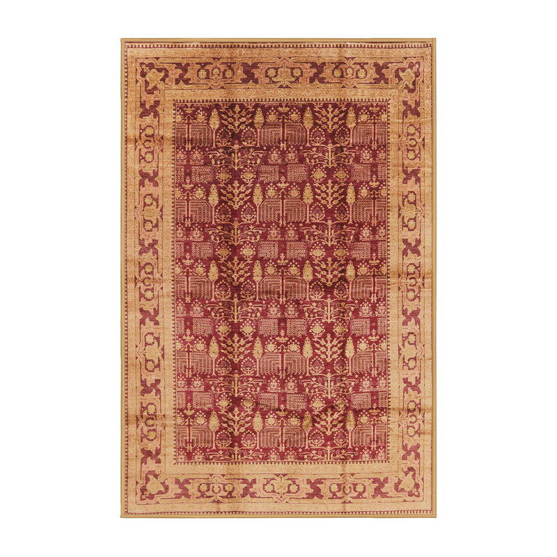 Tapis oriental rouge / brun clair, Rectangle 8 pi x 12 pi