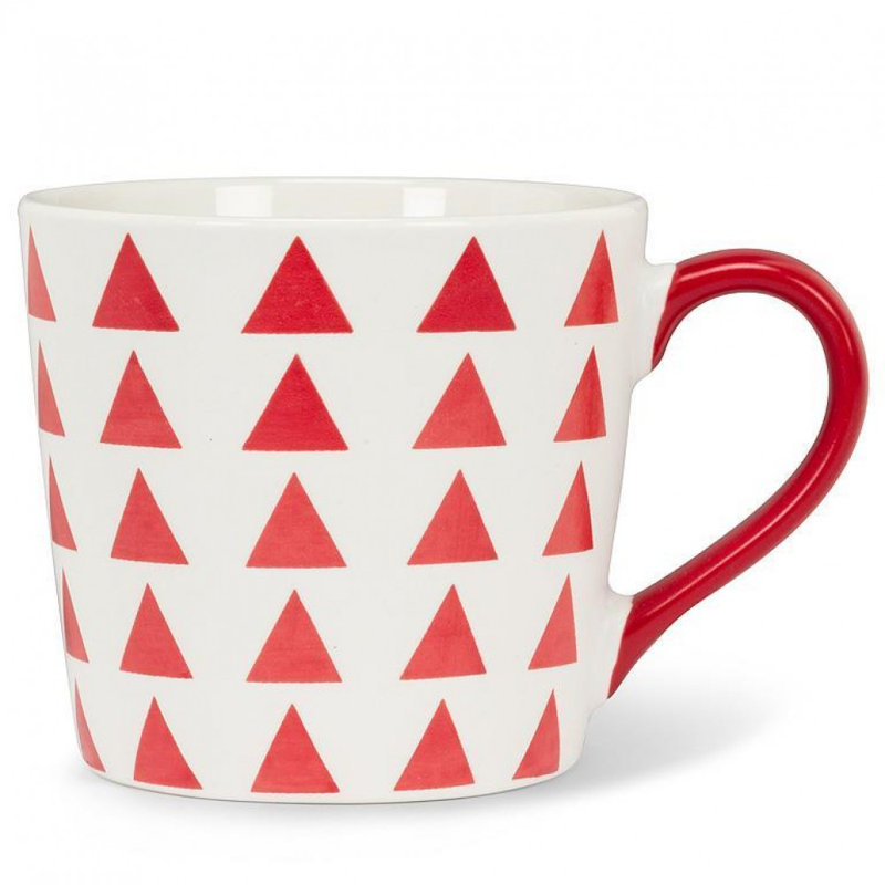 Tasse graphique à triangles