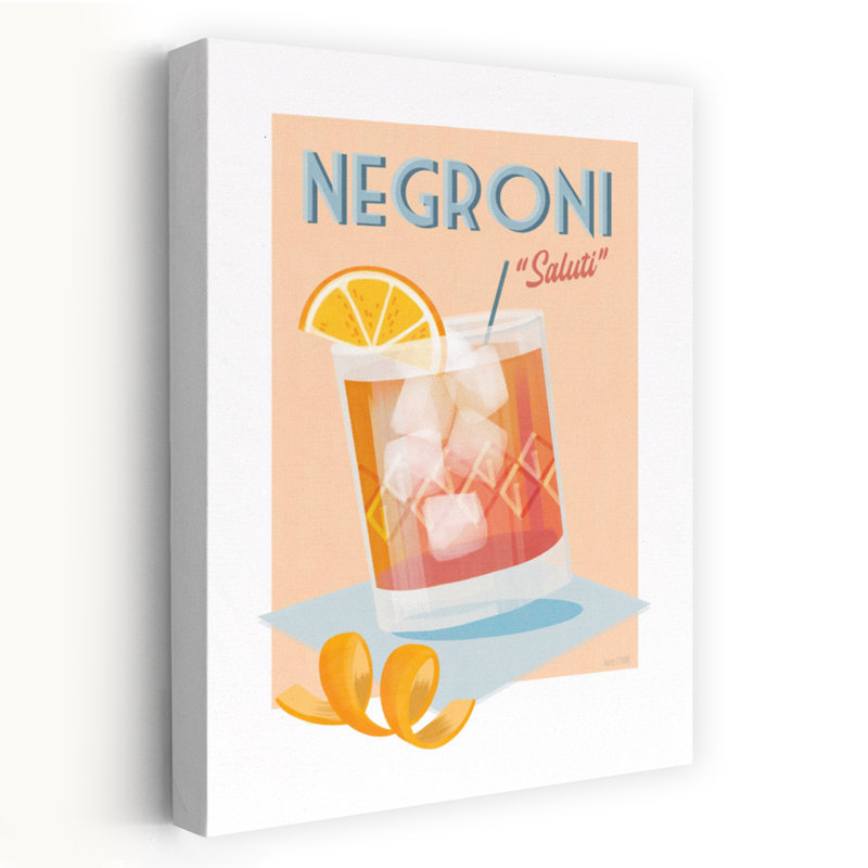 Art de cocktail Negroni - Negroni, H 36 po x l 24 po