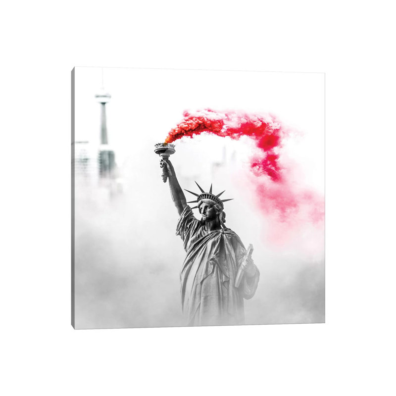 Statue Of Liberty by Paul Haag - Print on Canvas, 45.72 cm H x 45.72 cm W x 1.91 cm D, Wrapped Canvas