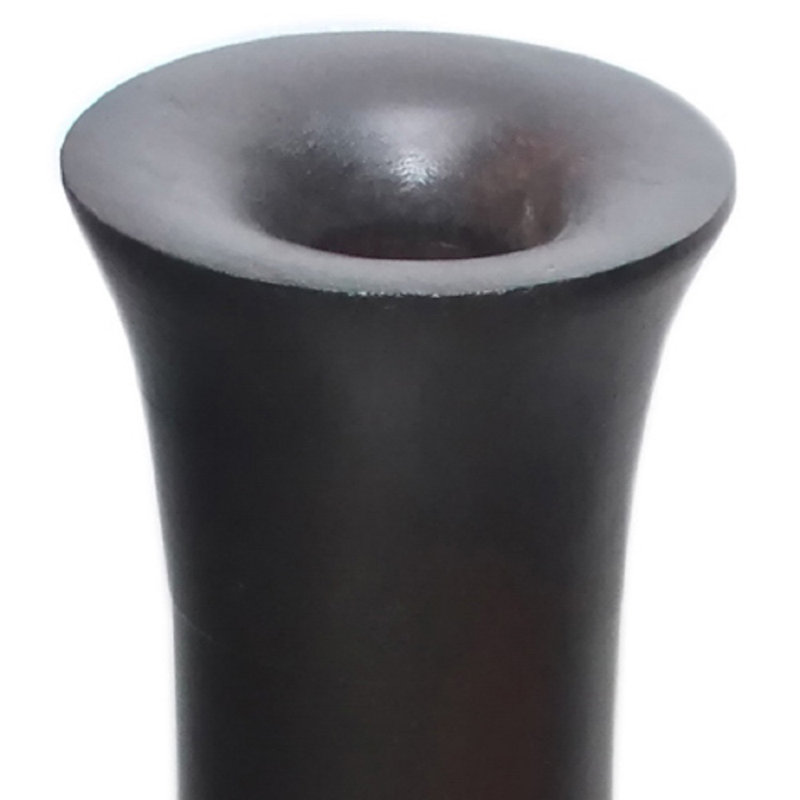 Brown Mango Wood Curved Floor Vase 30 inches