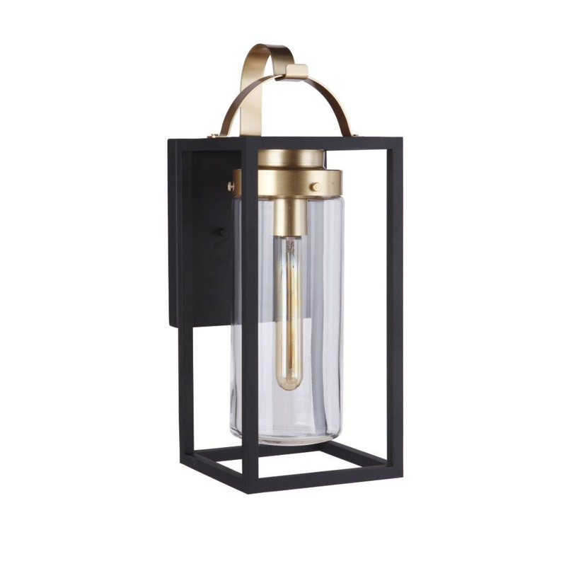 Applique murale Neo, H 19,88 po x l 7,88 po x P 9,13 po, Or noir