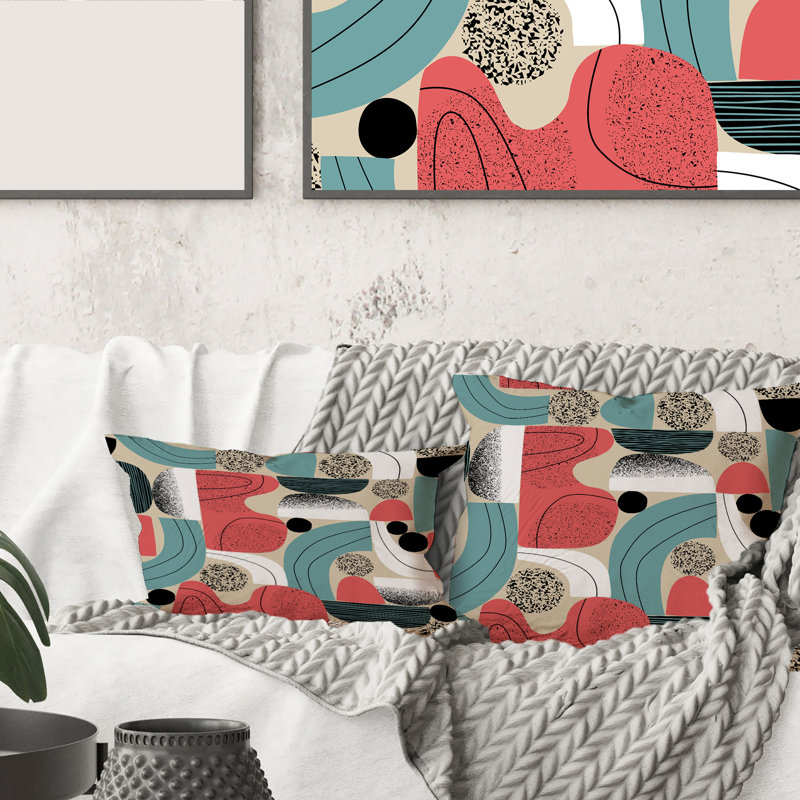 Abstract Throw Pillow