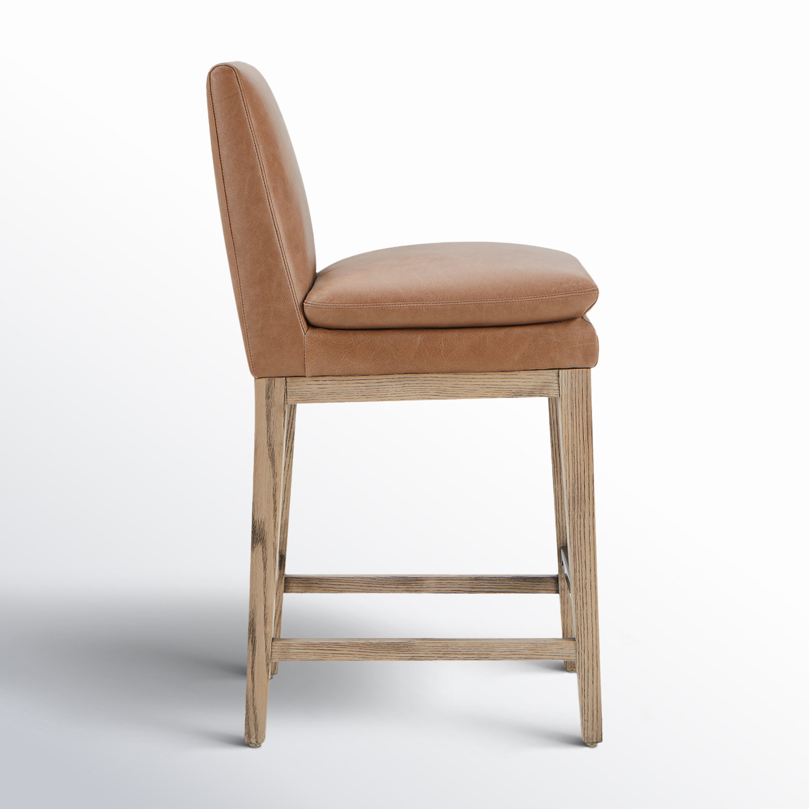 Bethea 26" Bar Stool, Marseille Saddle Top Grain Leather