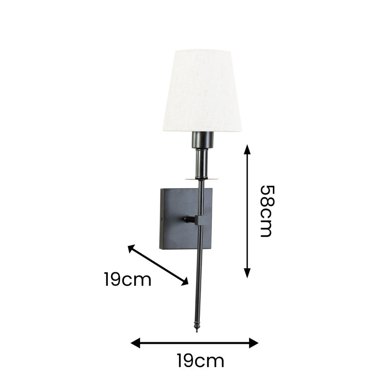 Tagert Plastic LED Flush Mounted Sconce, Matte Black