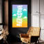 Art mural en verre acrylique 24 po x 36 po «Don't look back» par Club Daydream-1298427208