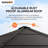 Sunjoy 15 x 15 ft. Octagon Hardtop Gazebo Black Aluminum Roof Gazebo with Metal Ceiling Hook