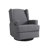 Upholstered Classic Wing Back Manual Handle Swivel Rock Glider Recliner Set of 2-1480243149
