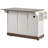 55.5" Farmhouse Kitchen Island With Drop Leaf, Kitchen Storage Island With Barn Door, Power Outlet, Rolling Kitchen Cart On Wheels With Spice Rack, For Home, Kitchen, Dining Room-770181667