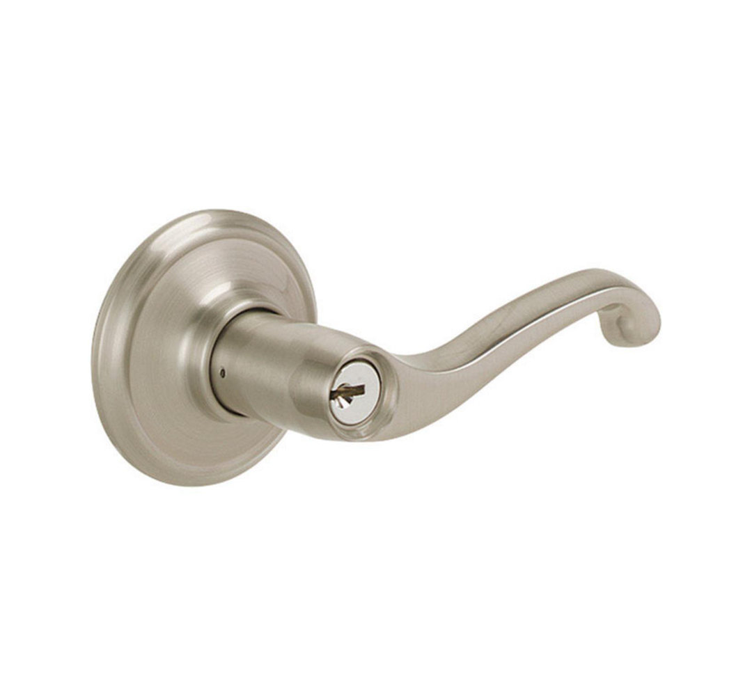 Flair Schlage Satin Nickel Steel Keyed Entry Lockset ANSI Grade 2 Schlage