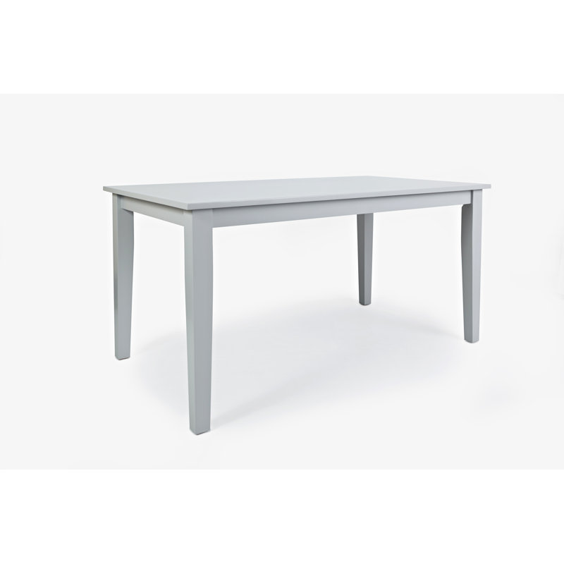 Iyad Solid Wood Dining Table, Gray, 36”H x 54”L x 32”W
