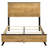 Georgina Natural Pine Full Panel Bed