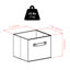 Ensemble de paniers pliables en tissu 4 pièces Latitude H 8,78 po x l 10,9 po x P 10,01 po Latitude-124112968-124112970