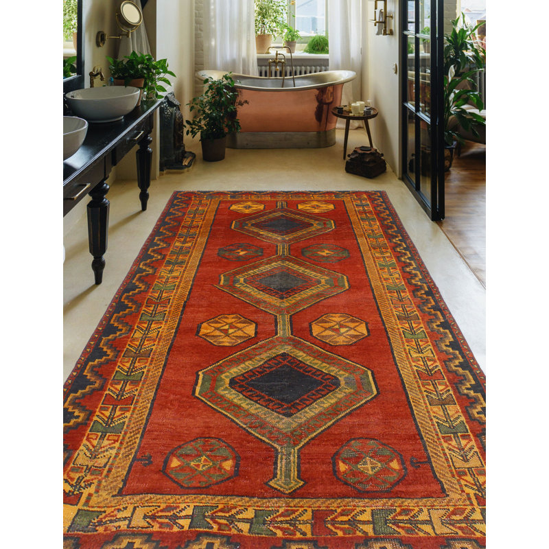 Fine Vintage Athar Red Rug