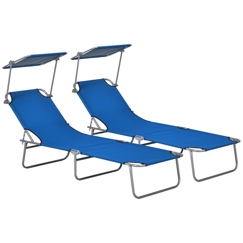 Outdoor Lounge Chair, Blue