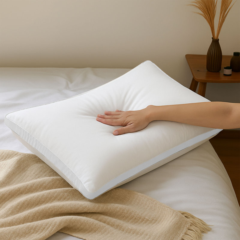 Coussin en fibre Luxury, Roi, Blanc