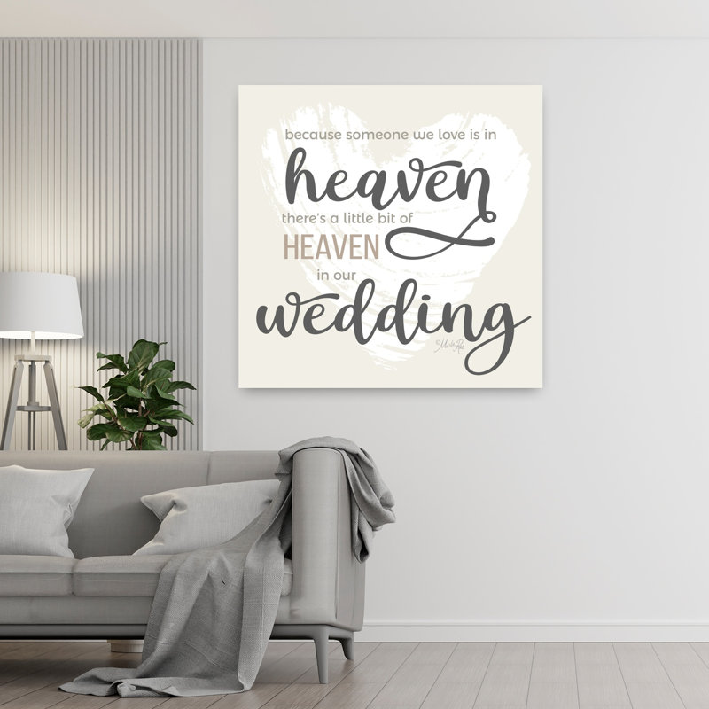 Heaven In Our Wedding, art contemporain, H 48 po x l 48 po