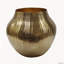 Vase à fleurs en aluminium biseauté, 34,3 x 34,3 x 29,2 cm, doré-77388815