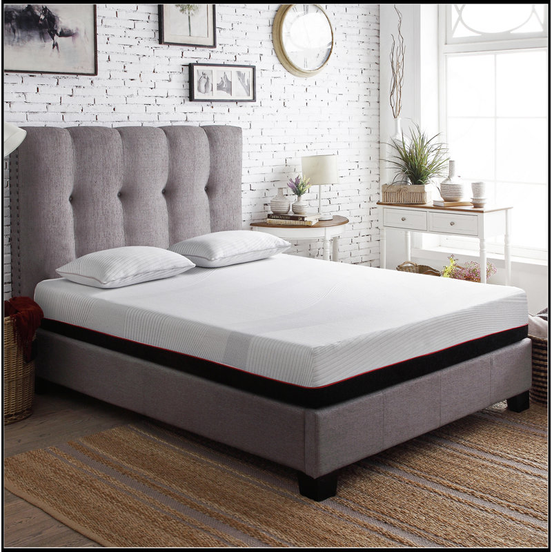 Matelas pour enfant en mousse viscoélastique imprégnée de cuivre 10 pouces, Lit simple