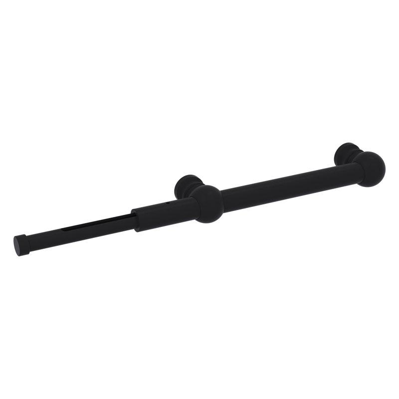 Tige de valet extensible de style traditionnel, Noir mat
