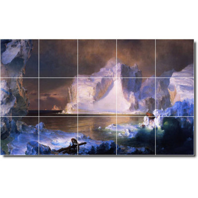 Carreau de céramique décorative 21,25 po x 12,75 po 4,25 po x 4,25 po