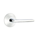 Helios Flat Passage (Hall & Closet) Door Lever with Round Rosette