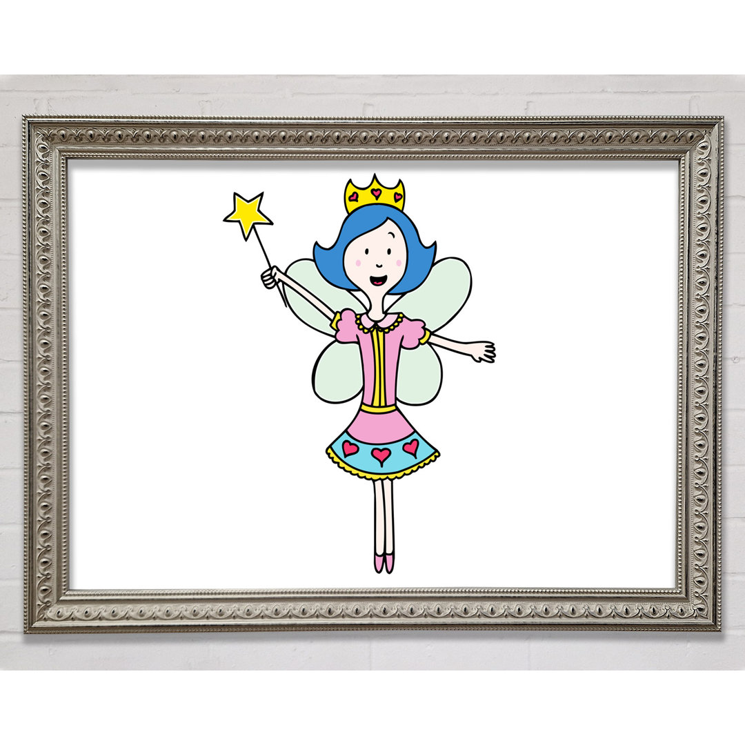 Fairy Princess Silber - Einzelner Bilderrahmen Druck