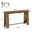 Table de bar 63 "rectangulaire avec repose-pieds
