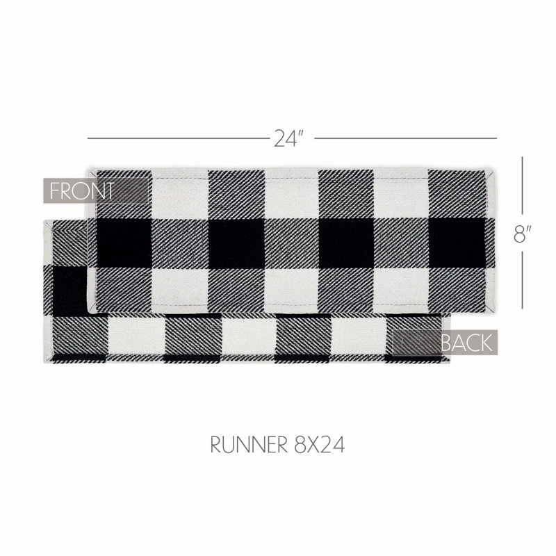 Annie Buffalo Check Dining Linens, 24" x 8"