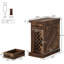 Table de bout étroite 11,8 po avec rangement Rustic
