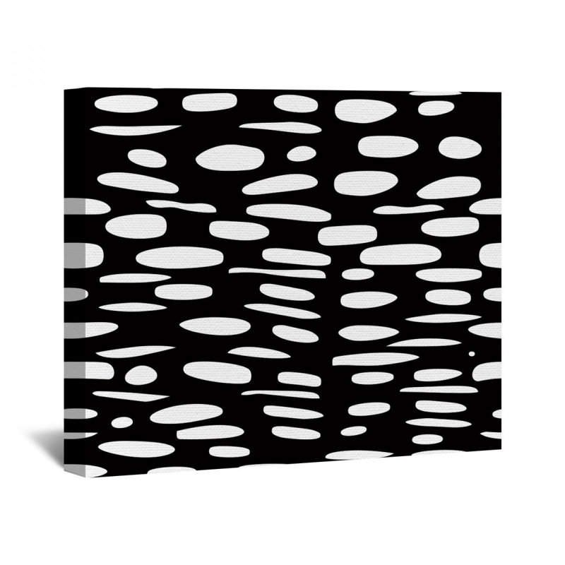 Abstrait encadré sur toile, H 16 po x l 16 po x P 3 po