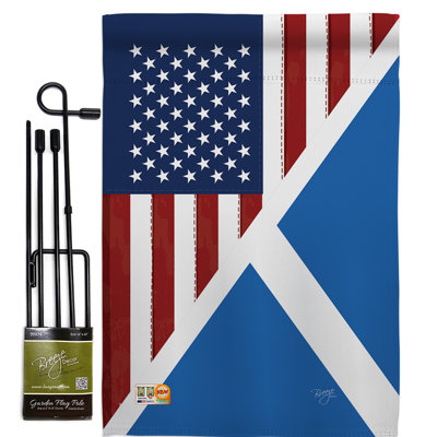 Double Sided 18.5'' H x 13'' W Polyester Flag Set
