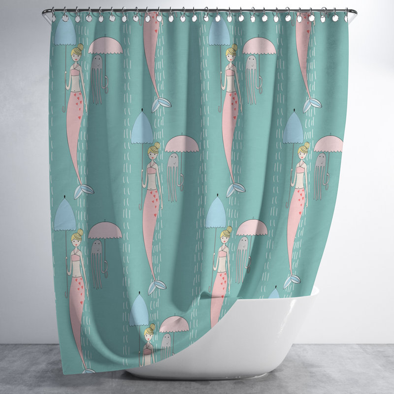 Beeching Shower Curtain, 83" H x 70" W