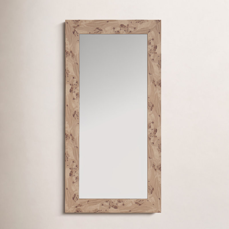 Burled Wall Mirror, 48" x 24"